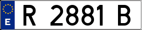 Trailer License Plate